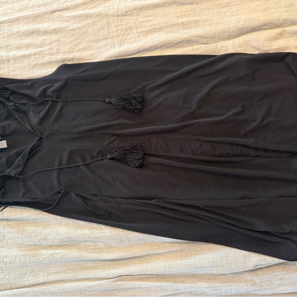 Michael Kors Black Tassel Tie Dress